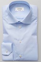 ETON Contemporary Fit Overhemd lichtblauw/wit, Fijne strepen - thumbnail