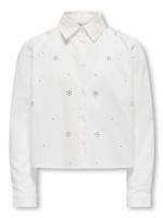 Kids ONLY winter t-shirt meisjes - wit - KogClara - oversize fit