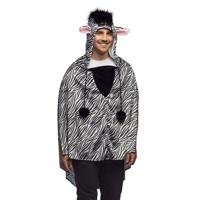 Poncho Zebraprint Volwassenen Deluxe Poncho Zebraprint Volwassenen Deluxe