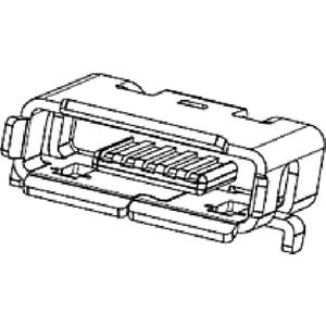 Micro USB Bus 47590-1001 Molex 1 stuk(s)