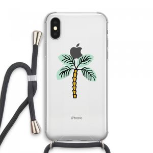Palmboom: iPhone XS Max Transparant Hoesje met koord