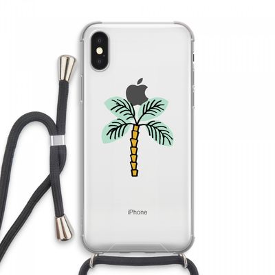 Palmboom: iPhone XS Max Transparant Hoesje met koord