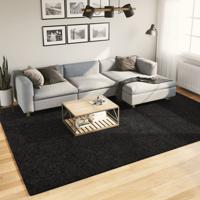 VidaXL Vloerkleed pamplona shaggy hoogpolig modern 240x340 cm zwart