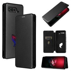 Asus ROG Phone 5 Flip Case - Koolstofvezel - Zwart