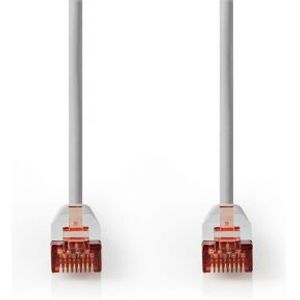CAT6 S/FTP-Netwerkkabel | RJ45 (8P8C) Male - RJ45 (8P8C) Male | 1,0 m | Grijs