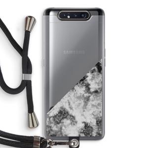 Onweer: Samsung Galaxy A80 Transparant Hoesje met koord