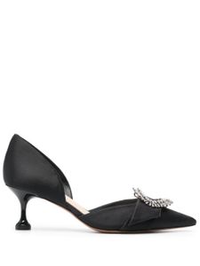 Alexandre Birman escarpins Madelina Flare 50 mm en satin - Noir