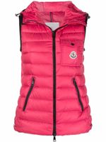 Moncler gilet Glyco à design matelassé - Rose - thumbnail