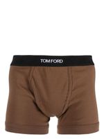 TOM FORD boxer à bande logo - Marron