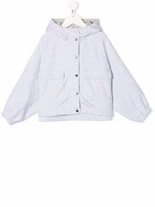 Brunello Cucinelli Kids veste à boutonnière - Gris