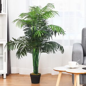 Kunstmatige Plant - Nep Areca Palmplant met Kwekerij Plastic Pot Handgemaakte Kunstmatige Boom