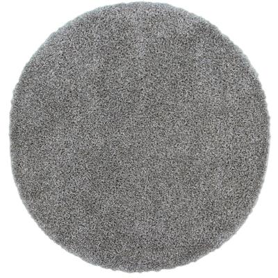 Hoogpolig Vloerkleed - Shaggy Ritual - Zilver-Ø 160 cm