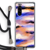 Donkere Wolken: Sony Xperia 5 Transparant Hoesje met koord