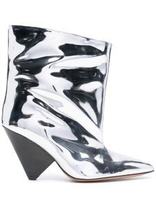 ISABEL MARANT bottines Miyako 90 mm en cuir - Argent