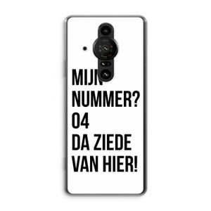 Da ziede van hier: Sony Xperia Pro-I Transparant Hoesje