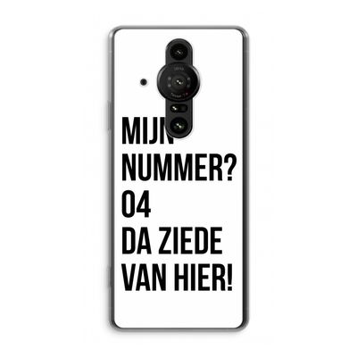 Da ziede van hier: Sony Xperia Pro-I Transparant Hoesje