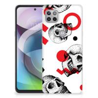 Silicone Back Case Motorola Moto G 5G Skull Red