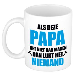 Als deze papa het niet kan maken witte mok / beker 300 ml   -