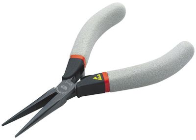 Facom tang met halfronde, smalle en antistatische bekken, esd l140mm - 432.LE