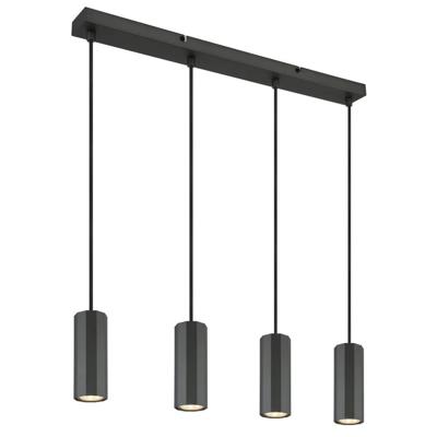 Globo Grijze hanglampJames 4-lichts - 57918-4H