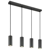 Globo Grijze hanglampJames 4-lichts - 57918-4H