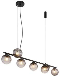 Globo 7-lichts hanglamp Dallerta smoke glas 15216-7H