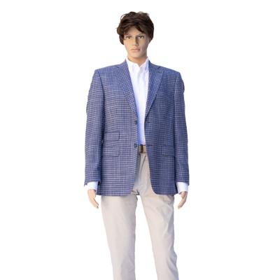 Herencolbert blauw ruit maat 56-62