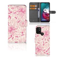 Motorola Moto G10 | G20 | G30 Hoesje Pink Flowers Motorola Moto G10 | G20 | G30 Hoesje Pink Flowers