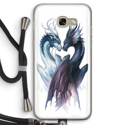 Yin Yang Dragons: Samsung Galaxy A5 (2017) Transparant Hoesje met koord