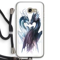 Yin Yang Dragons: Samsung Galaxy A5 (2017) Transparant Hoesje met koord
