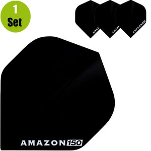 Amazon 150 Dartflights - Zwart