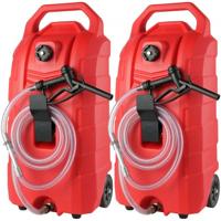 VEVOR 2x brandstofwagen 60L jerrycan benzinejerrycan PE 460x341,5x930mm gas brandstoftankcontainer 7,8L/min Max.debiet vervangingsjerrycan benzinetank Geschikt voor diesel smeerolie benzine