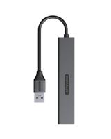 Sitecom CN-5004 interface hub USB 3.2 Gen 1 (3.1 Gen 1) Type-A 5000 Mbit/s Zwart, Grijs - thumbnail