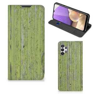 Samsung Galaxy A32 5G Book Wallet Case Green Wood