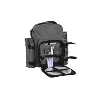 Picknickset DKD Home Decor 28,5 x 20 x 39 cm Donker grijs