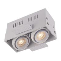 Trimless LED-spot Bastia wit dubbele GU10