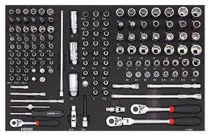 Doppenset 1/4" & 3/8", 142-delig 214201