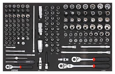 Doppenset 1/4" & 3/8", 142-delig 214201