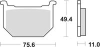 TRW Brake pad mcb 509 organic standard