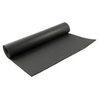 Zwarte yogamat/sportmat 180 x 60 cm   - - thumbnail