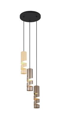 Trio Vide koker hanglampStream bruine tinten - 364030317