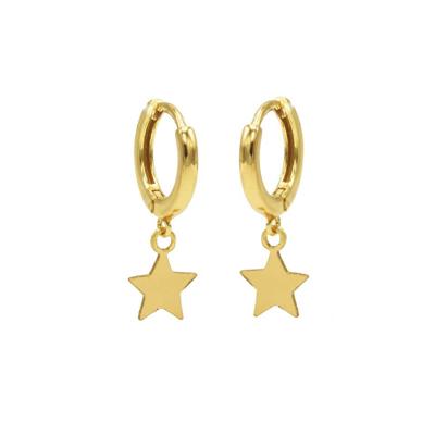 Karma Oorringen Hinged Hoops Star Goud