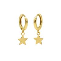 Karma Oorringen Hinged Hoops Star Goud
