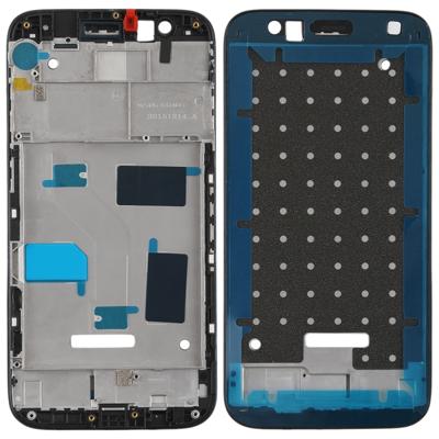Front behuizing LCD-omlijsting plaat voor Huawei G7 plus (zwart)
