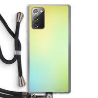 Minty mist pastel: Samsung Galaxy Note 20 / Note 20 5G Transparant Hoesje met koord