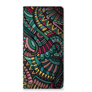 OPPO A57 | A57s | A77 4G Hoesje met Magneet Aztec