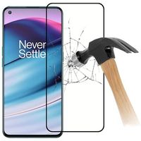 Full Cover OnePlus Nord CE 5G Screenprotector van gehard glas - 9H, 0.2mm - Zwart - thumbnail