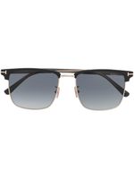 TOM FORD Eyewear lunettes de soleil teintées à monture carrée - Gris