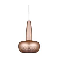 Umage Clava hanglamp brushed copper - met koordset wit - Ø 21,5 cm