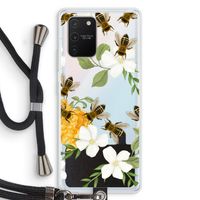 No flowers without bees: Samsung Galaxy S10 Lite Transparant Hoesje met koord